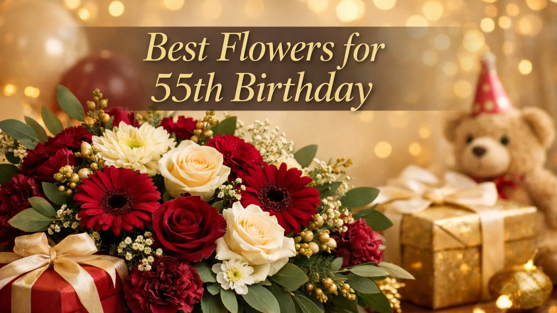 Best Flowers for 55th Birthday