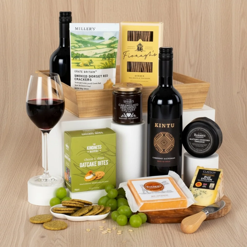 Cheese and Wine Gift Tray
