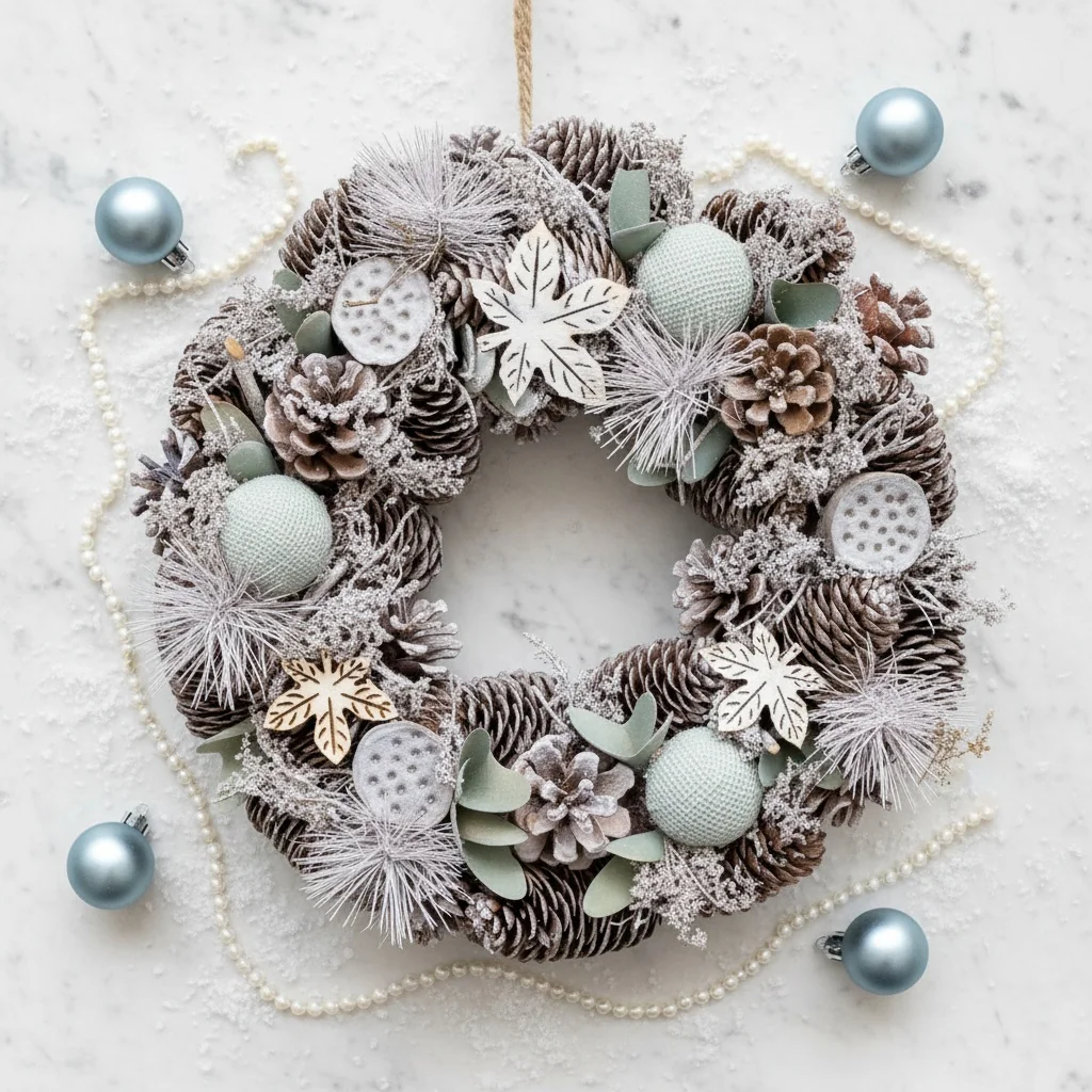 Enchanted Frost Christmas Wreath