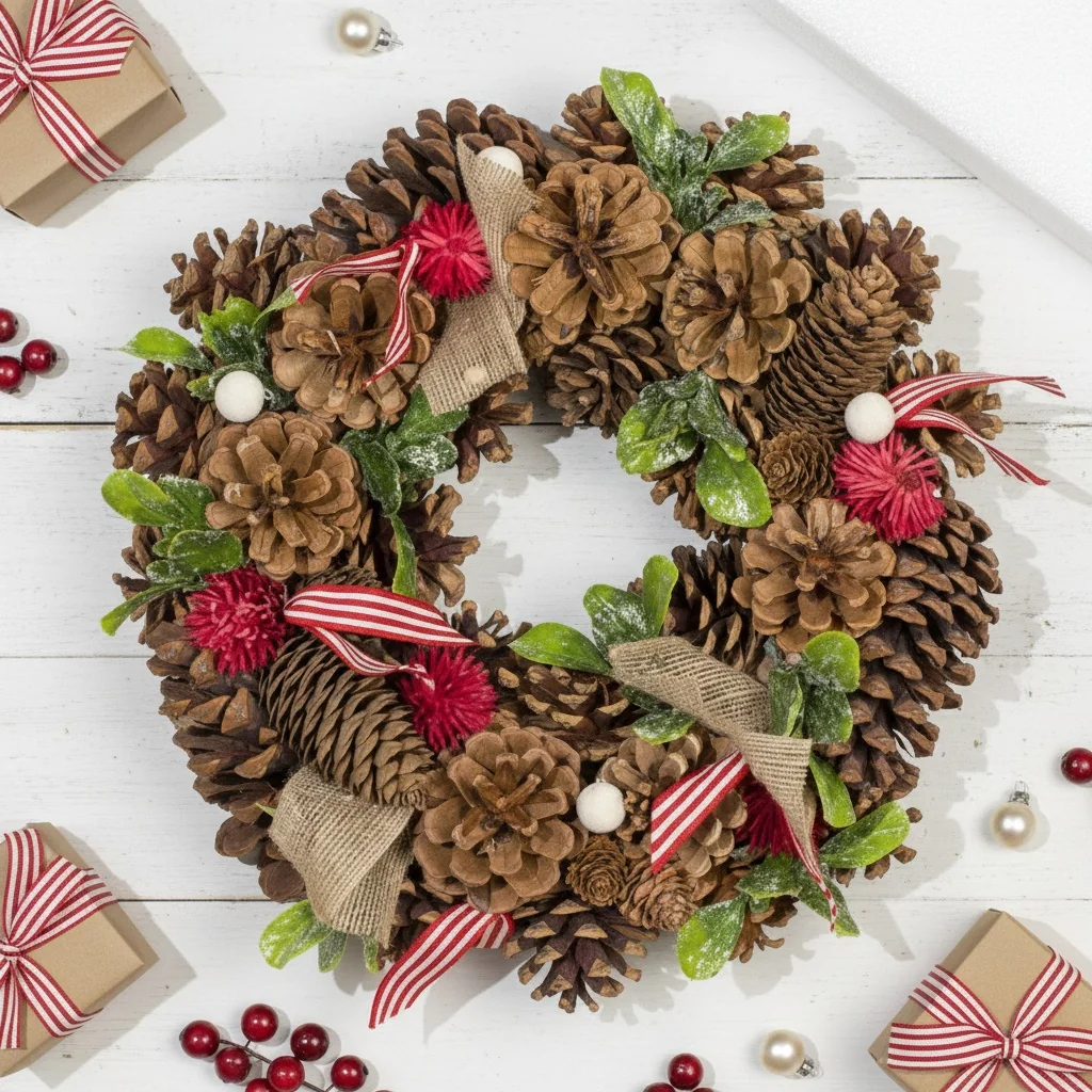 Woodland Charm Christmas Wreath