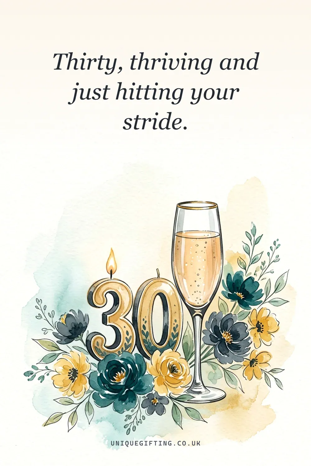 A birthday wishes quote card for 