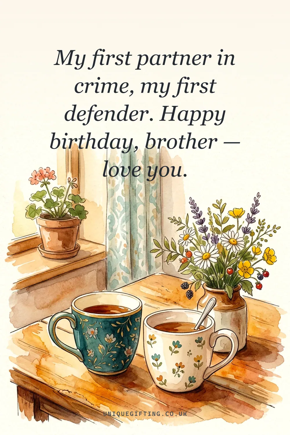 My first partner in crime, my first defender. Happy birthday, brother — love you.