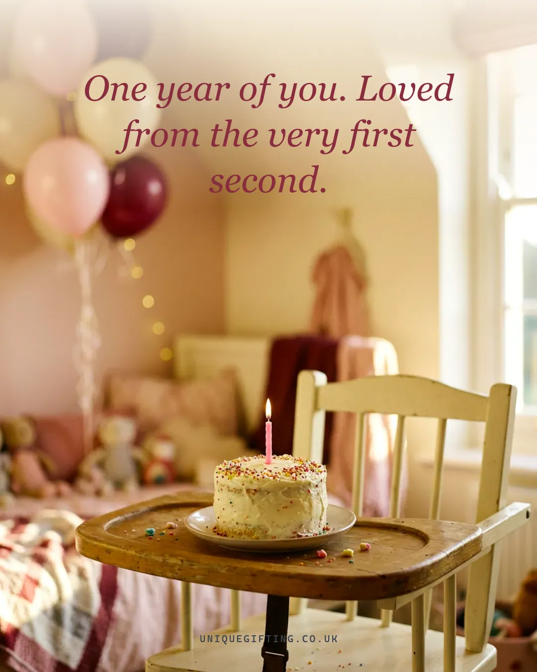 One year of you. Loved from the very first second.