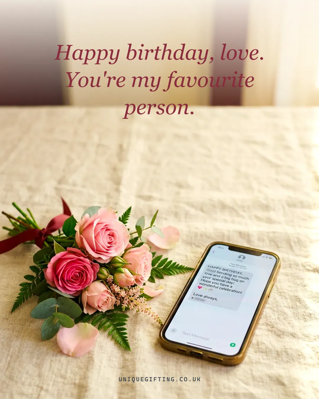 Happy birthday, love. You're my favourite person.