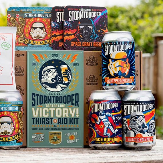 Exclusive Stormtrooper Beer VICTORY Thirst Aid Kit - Unique Gifting