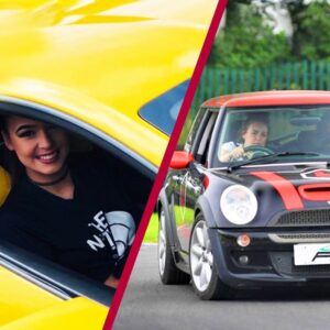 30 Minute Junior Driving Lesson in a Mini Cooper and a Three Mile Supercar Blast for One