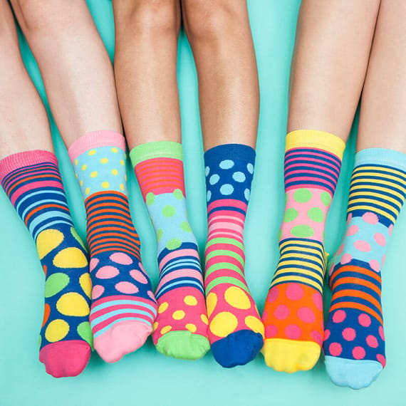 Polka Face Ladies Socks