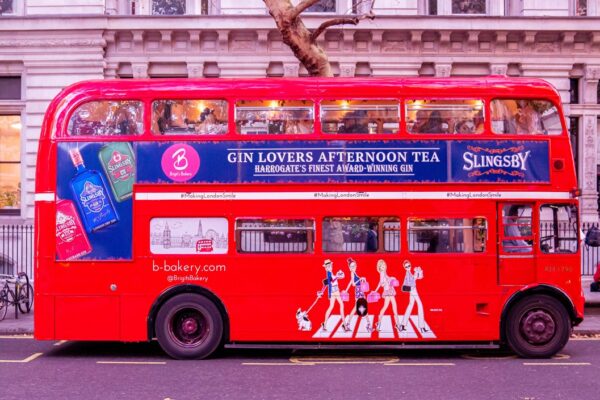 Gin Afternoon Tea London Bus Tour For Two With Brigit's Bakery - Unique ...