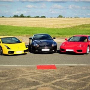 Junior Triple Supercar Driving Thrill and Free High Speed Passenger Ride - Week Round
