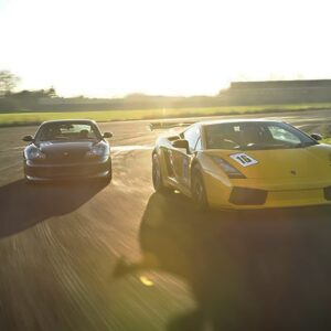 Lamborghini Gallardo vs. Nissan GTR Driving Showdown for One