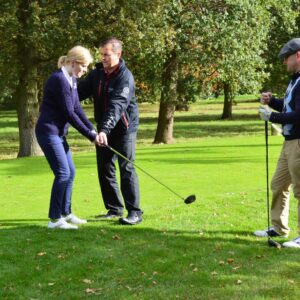 Nine Hole Golf Playing Lesson for Two with £5 off Voucher Each