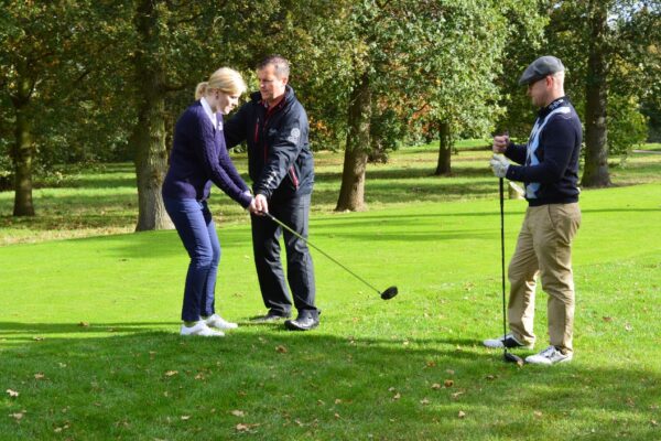 Nine Hole Golf Playing Lesson for Two with £5 off Voucher Each