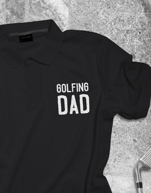 fathers-day Personalised Dad Printed Polo Shirt