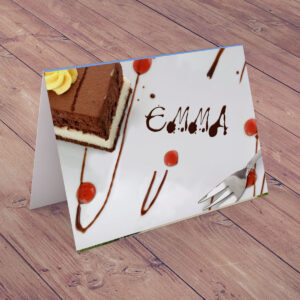 Personalised Card Chocolate Sauce