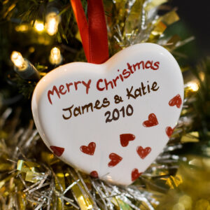 Personalised Lovers Christmas Decoration