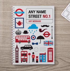 Personalised Notebook Iconic London