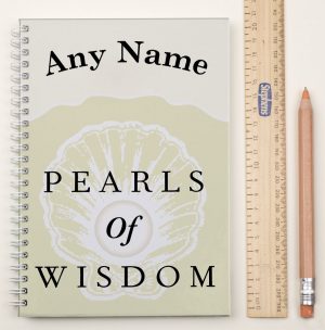 Personalised Notebook Pearls of Wisdom