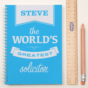 Personalised Notebook The Worlds Greatest