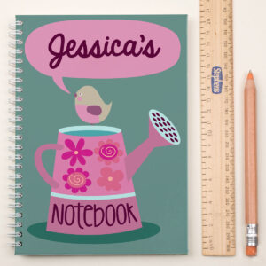 Personalised Notebook Watering Can