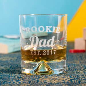 Personalised Whisky Tumbler Rookie Dad