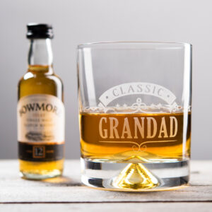 Personalised Whisky Tumbler amp Bowmore Miniature Classic Any Name