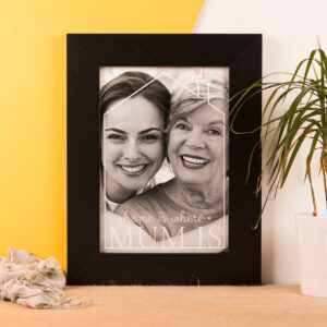 Photo Upload Framed Print Home Is Where Mum Is