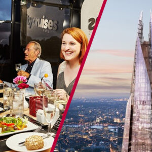 The View from The Shard and Two Course Thames Lunch Cruise for Two