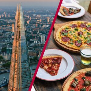 The View from The Shard with Bottomless Pizza at Gordon Ramsay's Street Pizza for Two