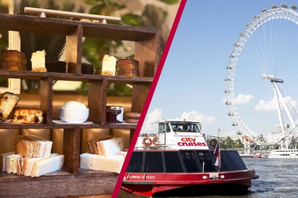 Traditional Afternoon Tea for Two at Mr White's with a River Thames Sightseeing Cruise