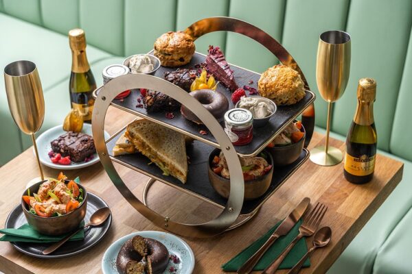 Vegan Afternoon Tea with Bottomless Tea and Coffee and a Cocktail for Two at Eden Cafe Clifton