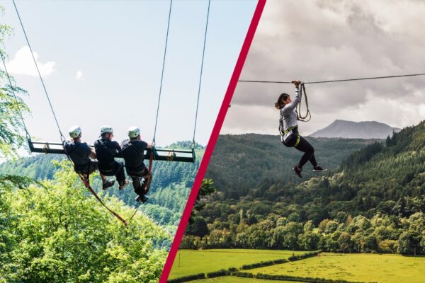 Zip Safari 2 and Skyride 2 for Two at Zip World